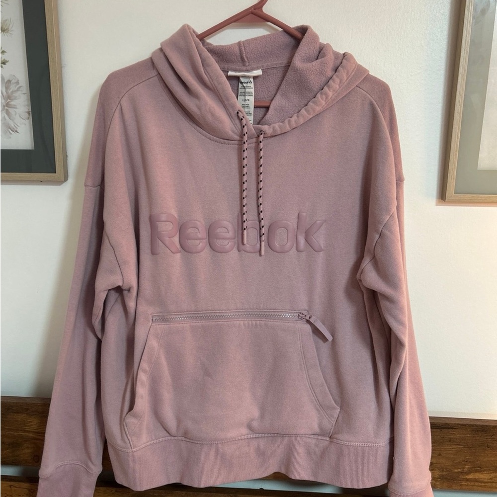 Reebok Dusty Pink Fleece Hoodie